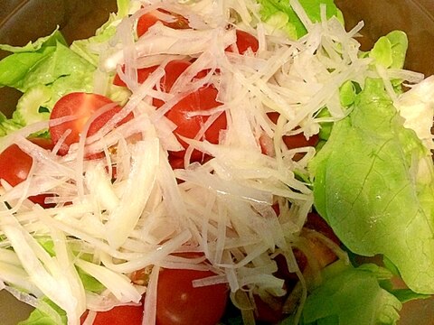 ミニトマトたっぷり☆サラダ菜サラダ